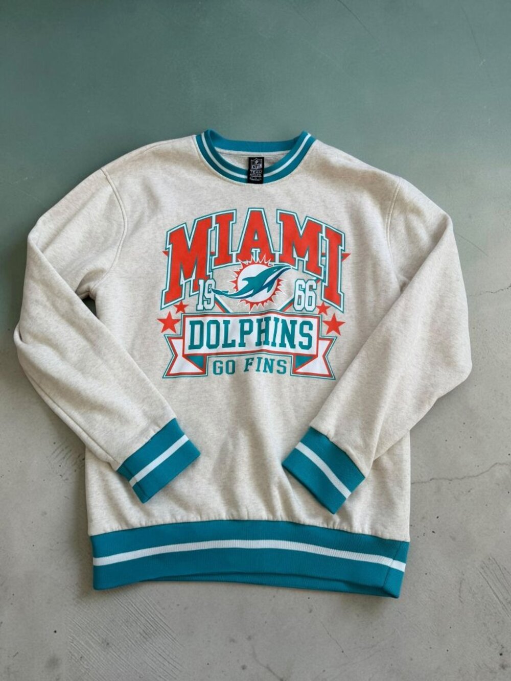 NFL Men’s Miami Dolphins throwback Sweatshirt Size Medium
